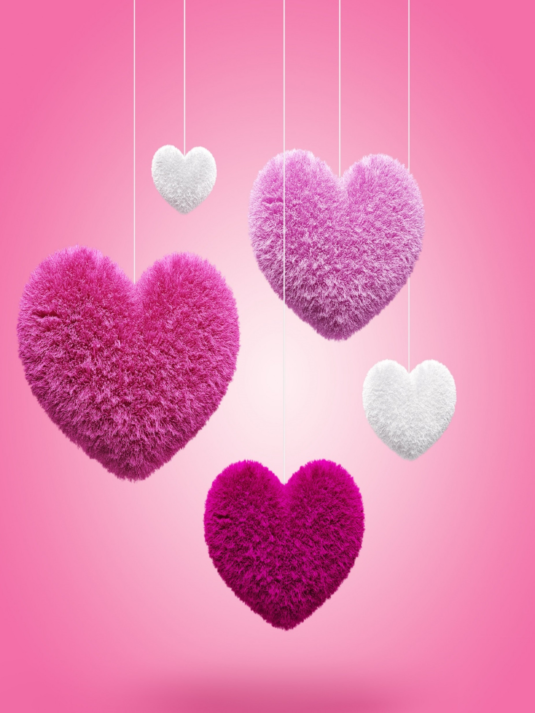 Fluffy Hearts for Apple iPad Pro resolution
