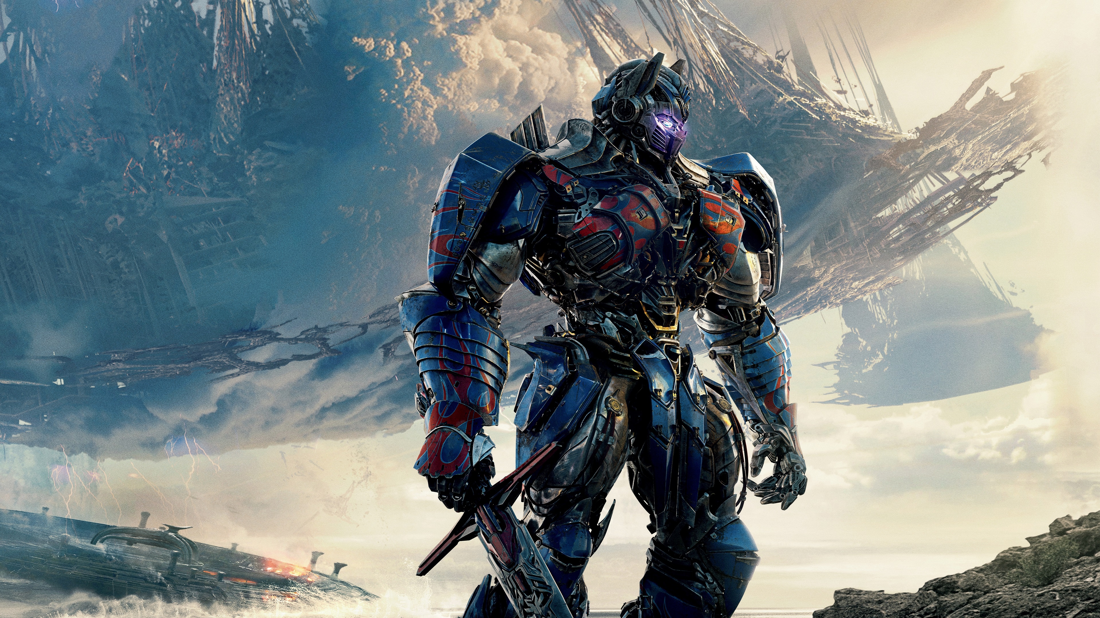 Optimus Prime Transformers The Last Knight for 3840 x 2160 4K Ultra HDTV resolution